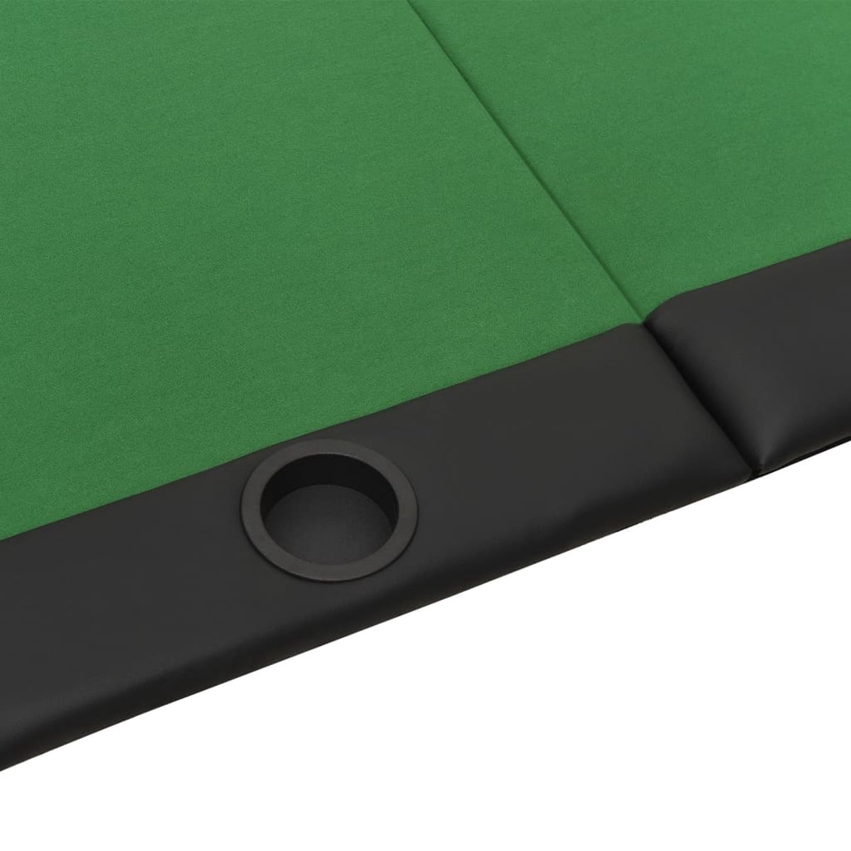 Vidaxl Pokertafel Voor 10 Spelers Inklapbaar 206x106x75 Cm - Groen