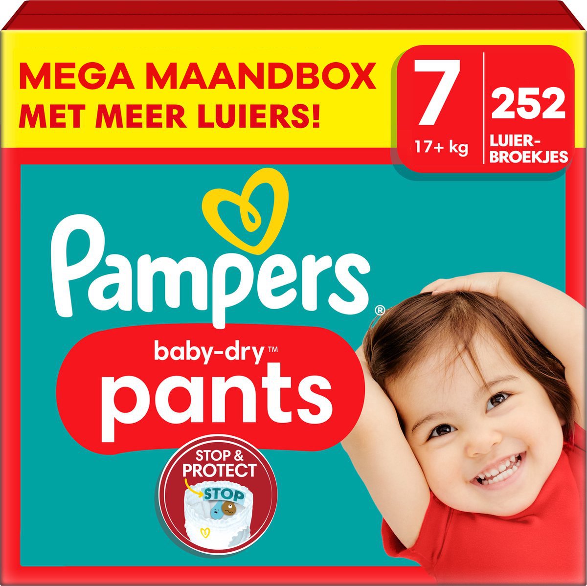 Pampers - Baby Dry Pants - Maat 7 - Mega Maandbox - 252 Stuks - 17+ Kg