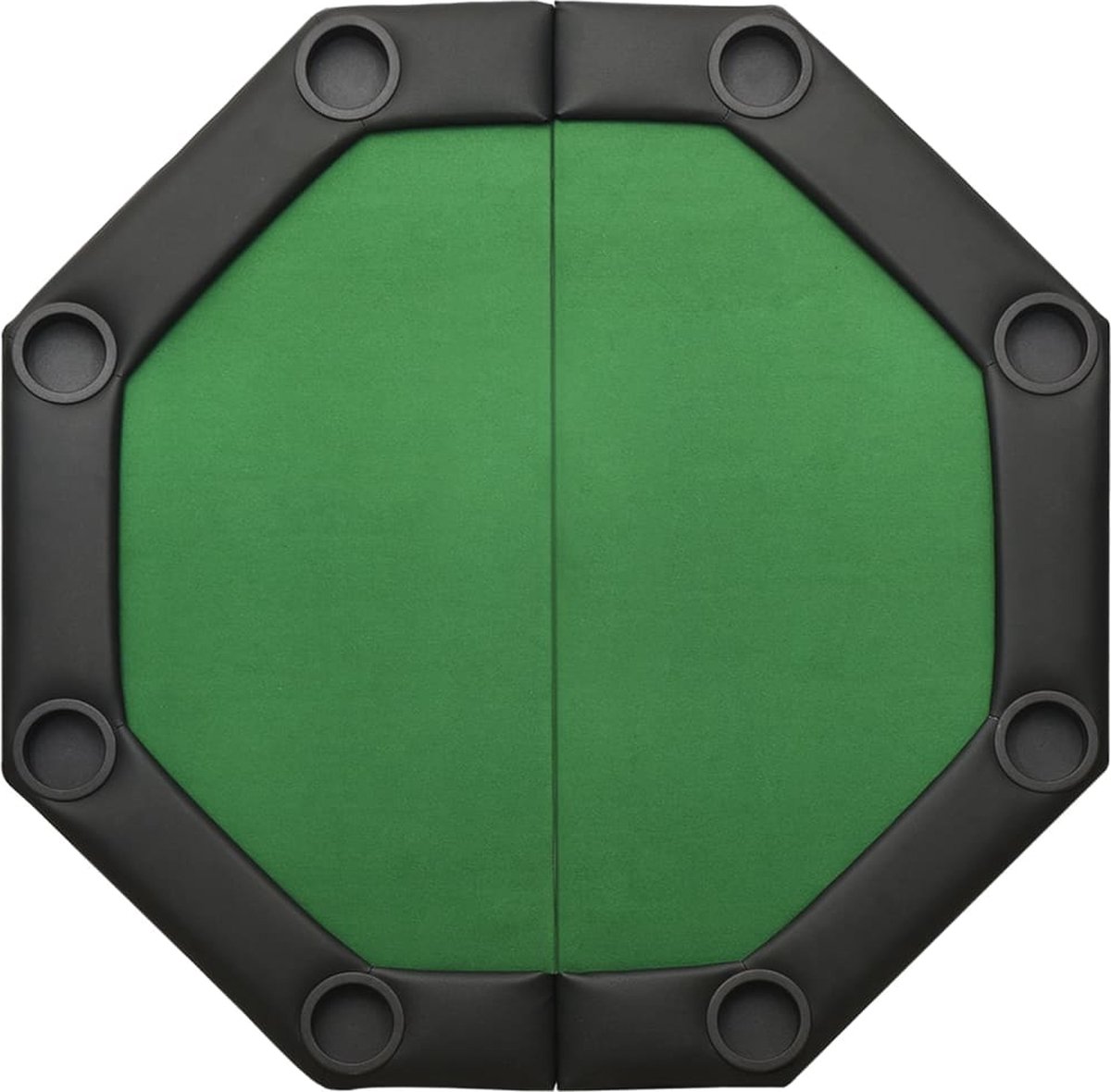 Vidaxl Pokertafel Voor 8 Spelers Inklapbaar 108x108x75 Cm - Groen
