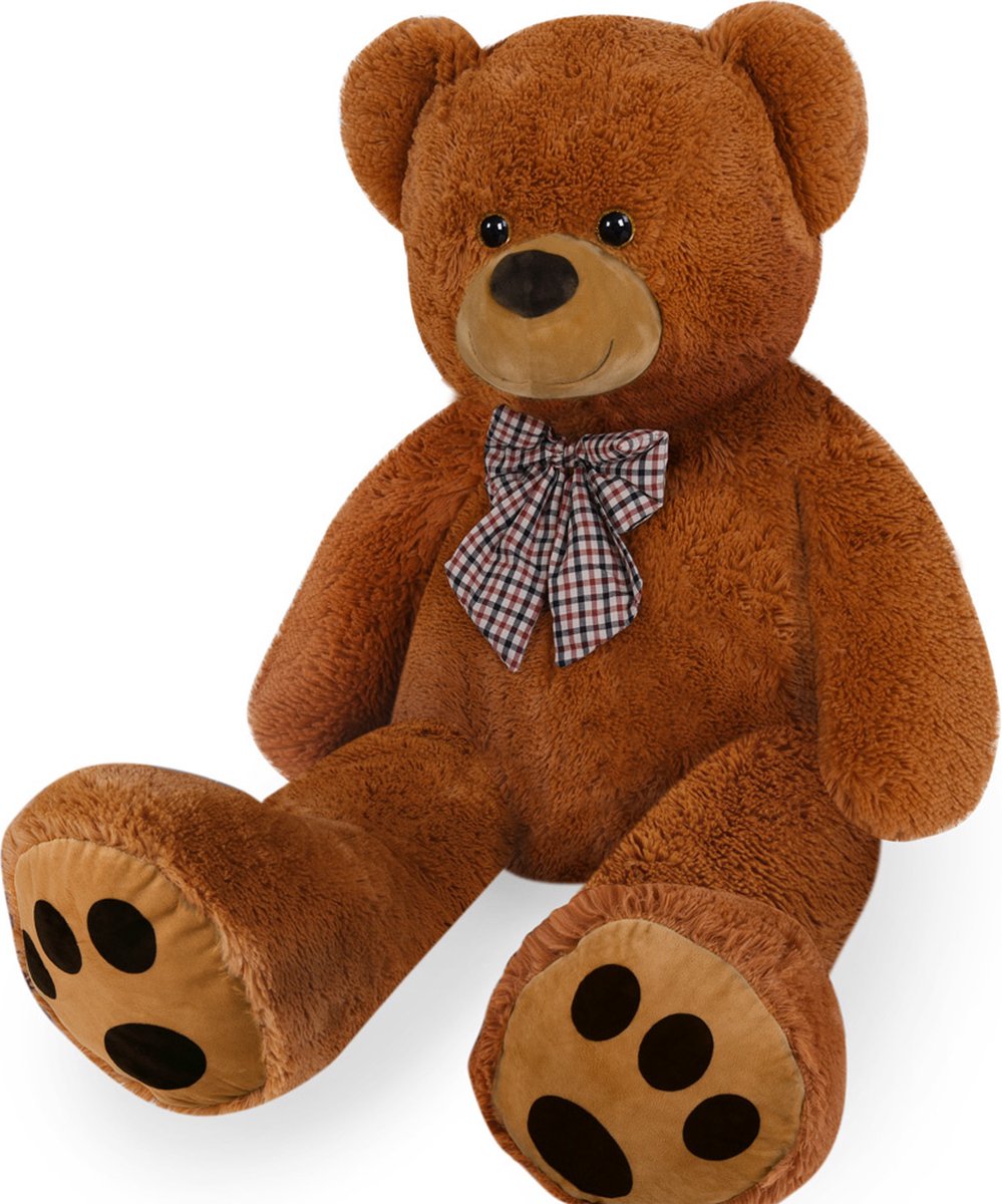 Monzana Teddybeer, 150 Cm, Knuffelbeer, Teddy Xxl , Knuffel, Beer, Bruin