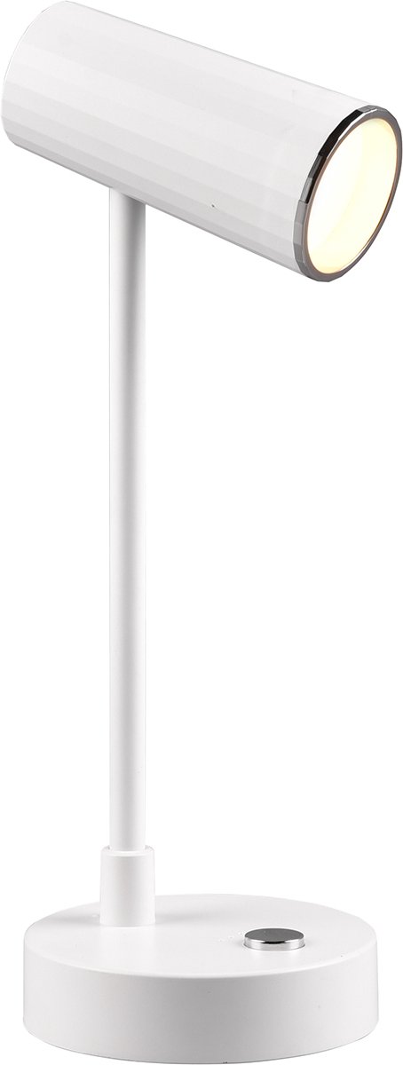 BES LED Led Bureaulamp - Trion Lono - 2.5w - Aanpasbare Kleur - Dimbaar - Rond - Mat Wit - Kunststof