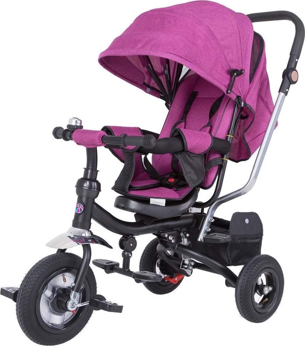 Driewieler Pink Berry, 2 In 1, Kinderwagen