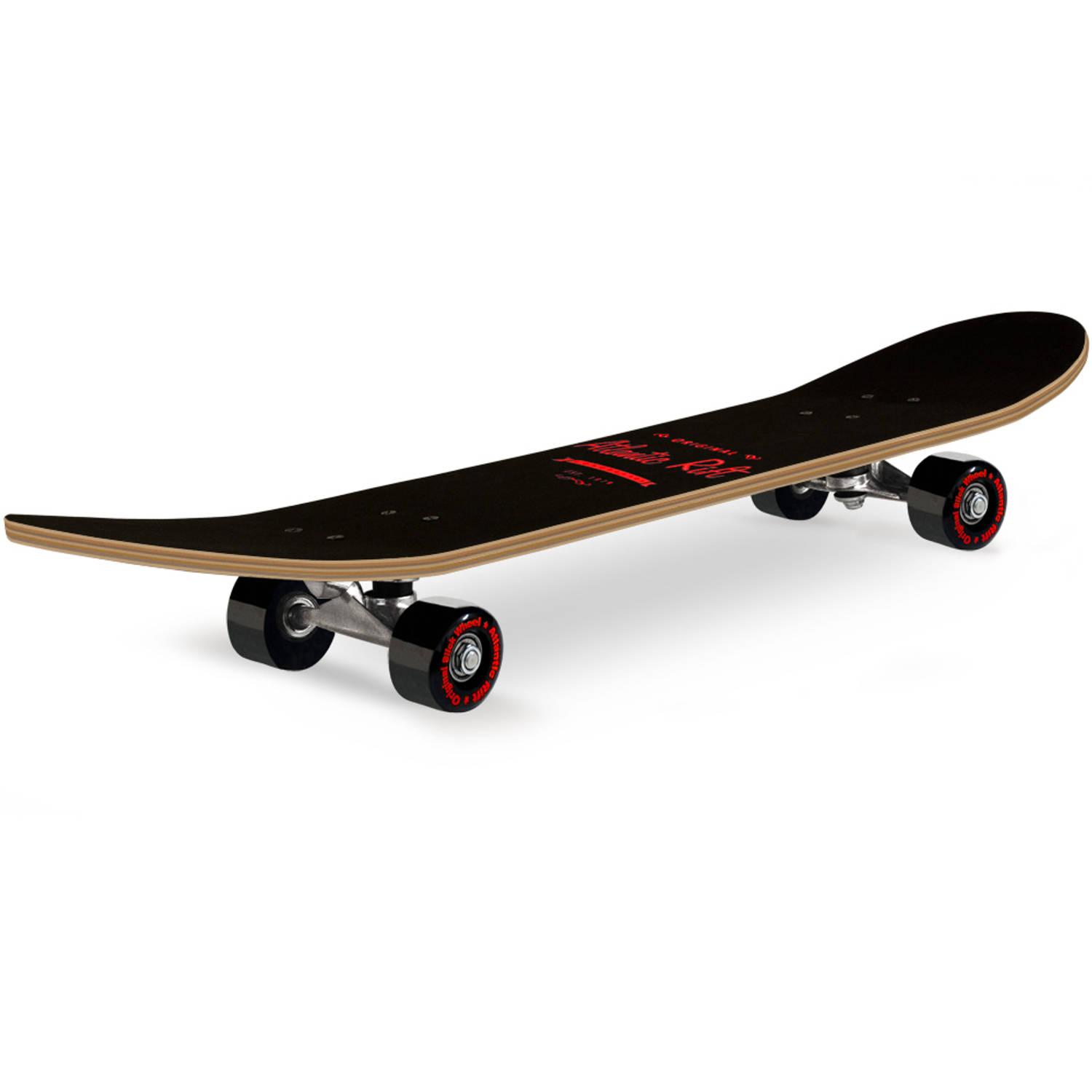 Skateboard Hout, Abec 9 Lagers, Pu Dempers, Pu Wielen