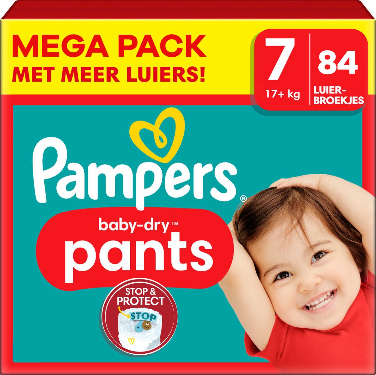 Pampers - Baby Dry Pants - Maat 7 - Mega Pack - 84 Stuks - 17+ Kg