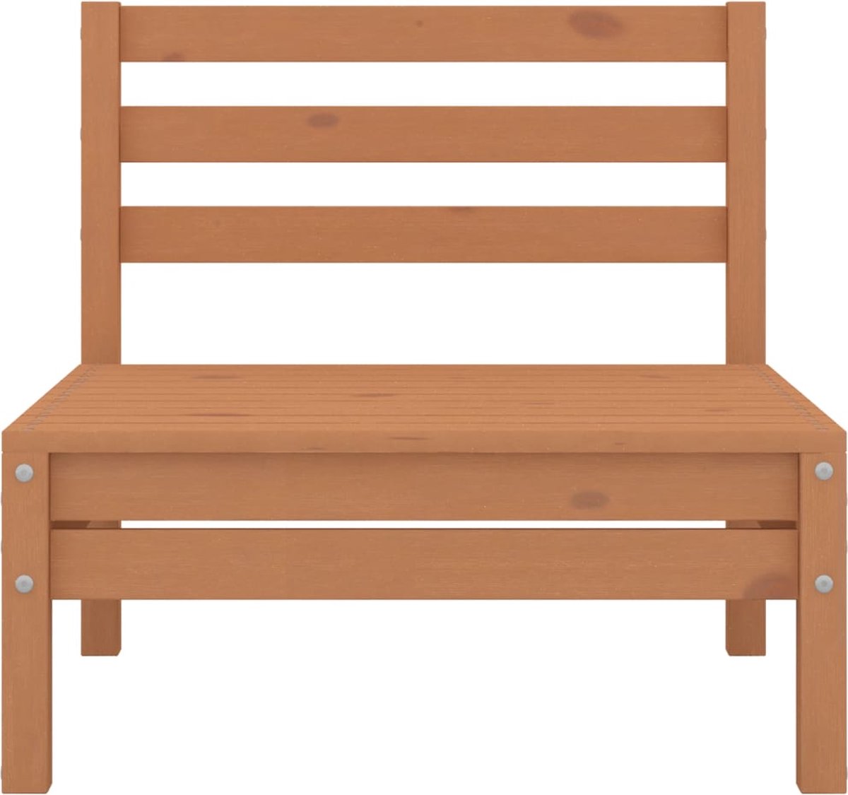 Vidaxl Tuinbank 2-zits Massief Grenenhout Honing - Bruin
