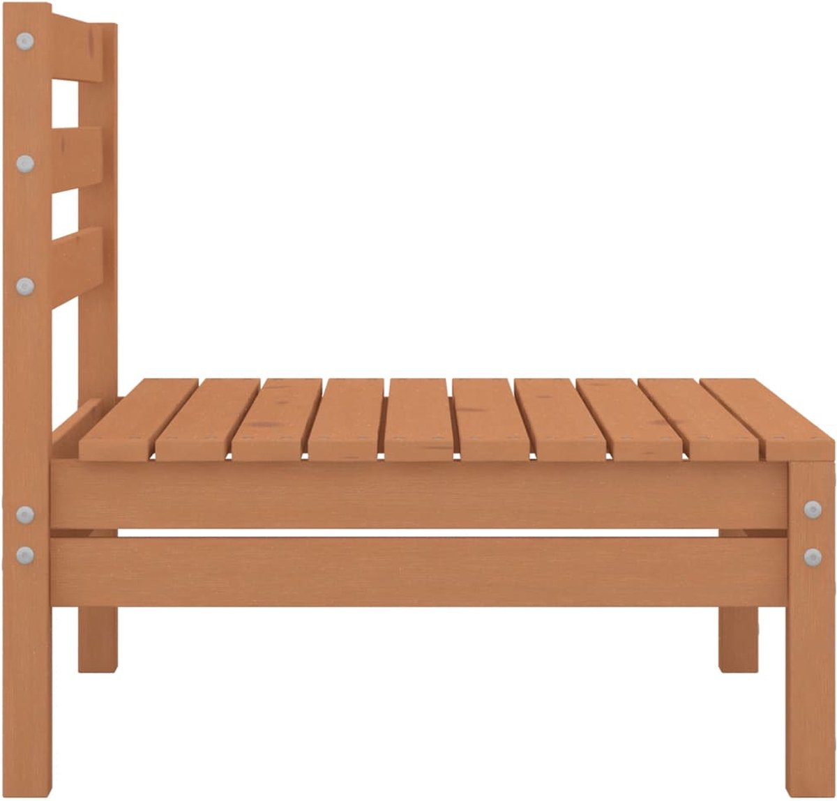 Vidaxl Tuinbank 2-zits Massief Grenenhout Honing - Bruin