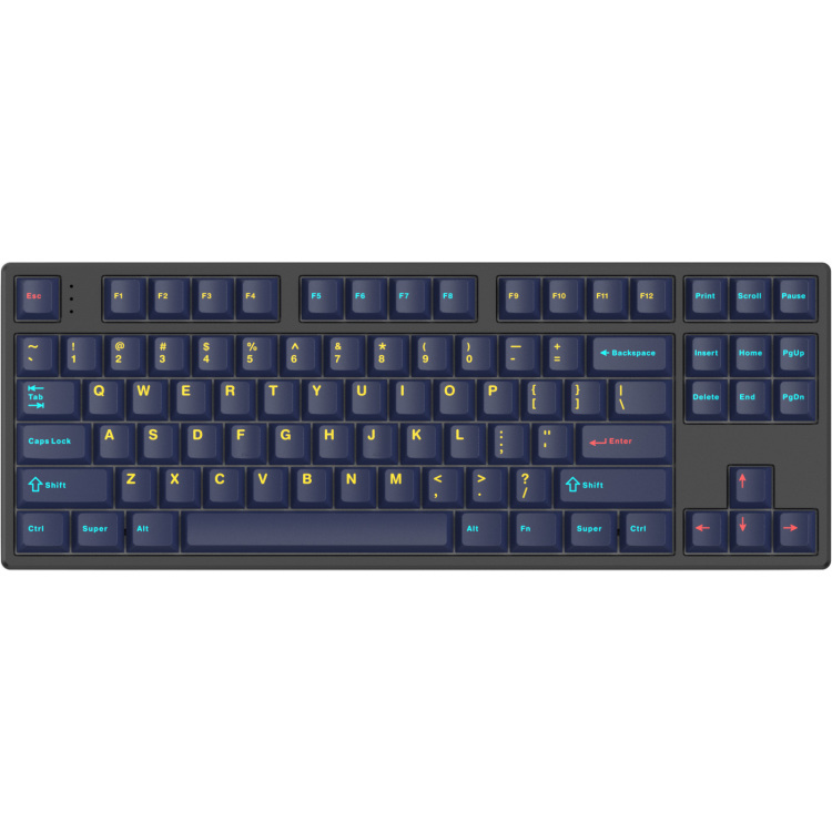 Hello Ganss HS87T GC17 TKL, RGB leds, PBT Doubleshot keycaps, hot swap, 2,4 GHz / Bluetooth / USB-C