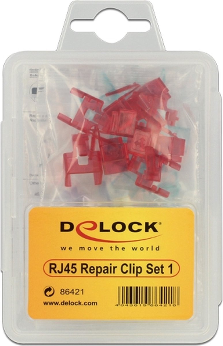 DeLOCK RJ45 Repair Clip Set 1 40 clips