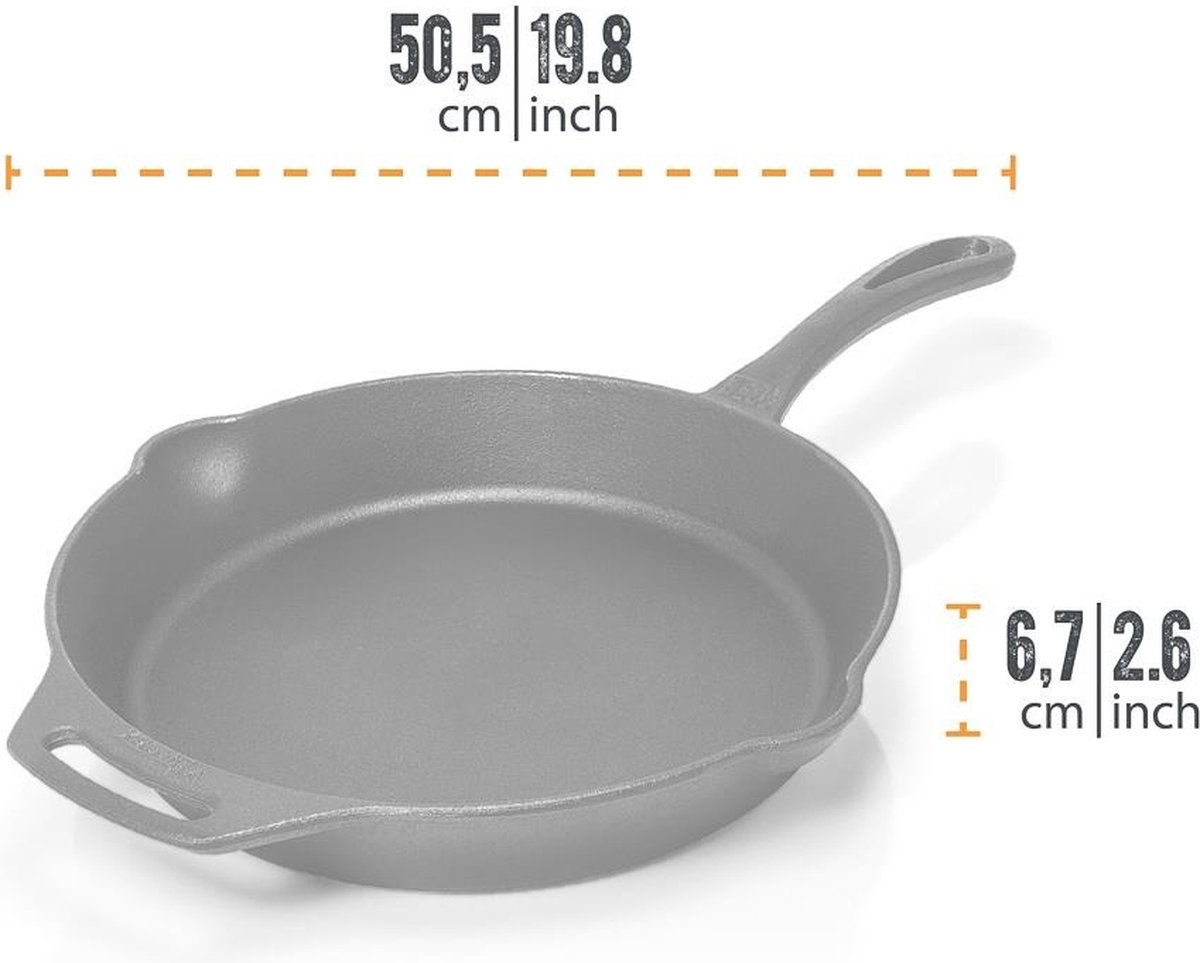 Petromax Fire Skillet fp30 met steel Ø 30 cm, 2.5 liter