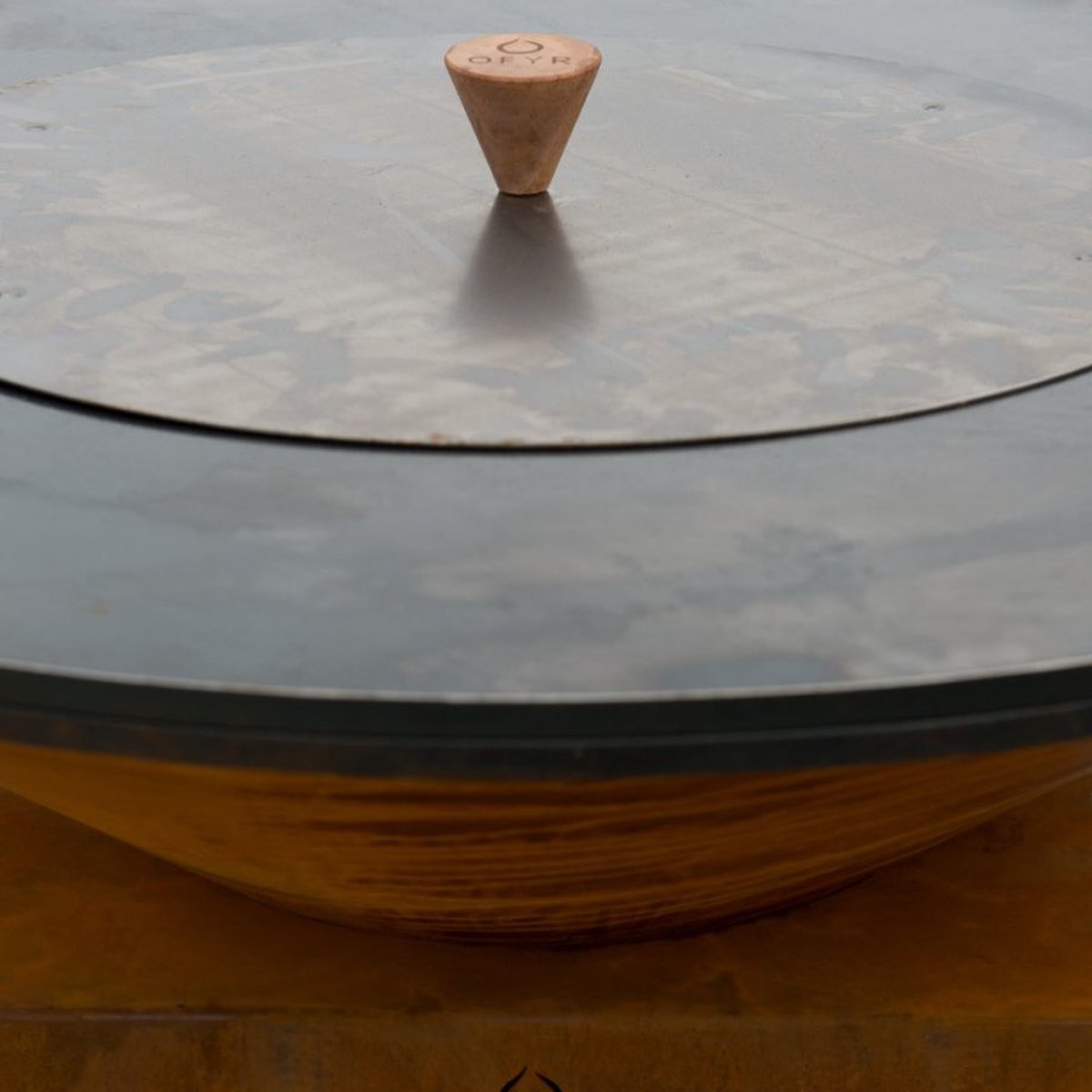 OFYR Doofdeksel Zwart 85 Ø 50 cm