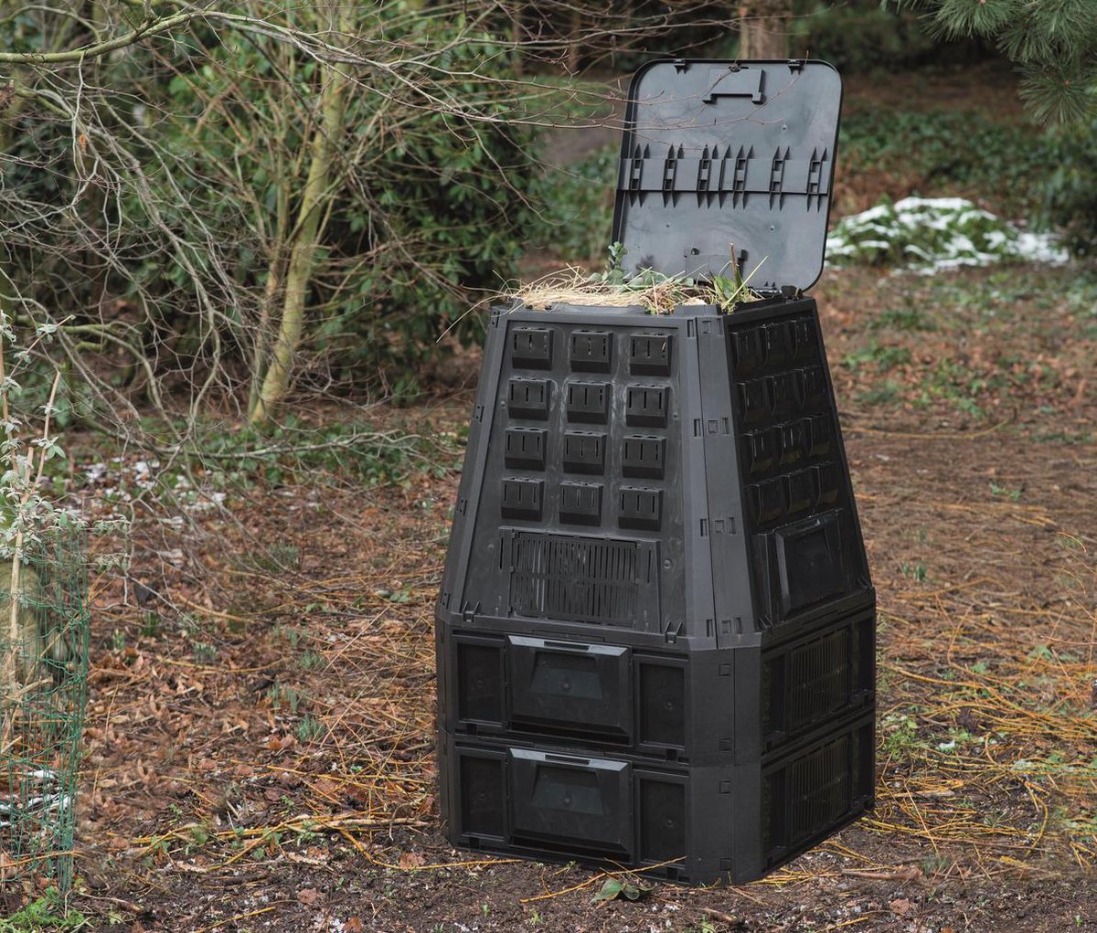 Nature Thermo compostsilo 800 liter - Zwart