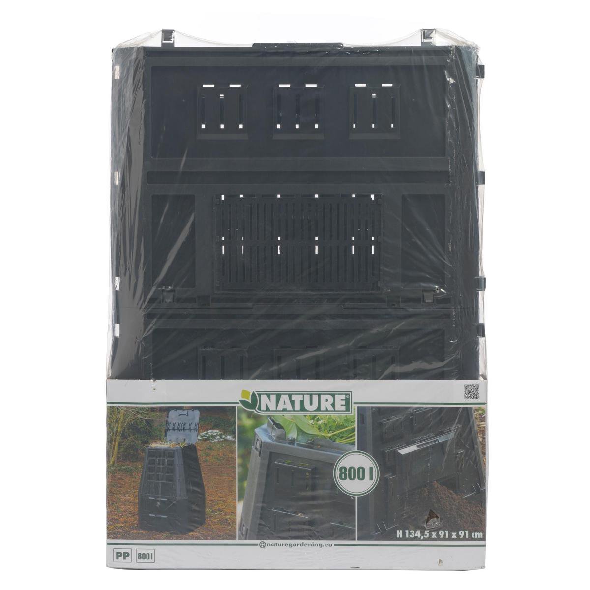 Nature Thermo compostsilo 800 liter - Zwart