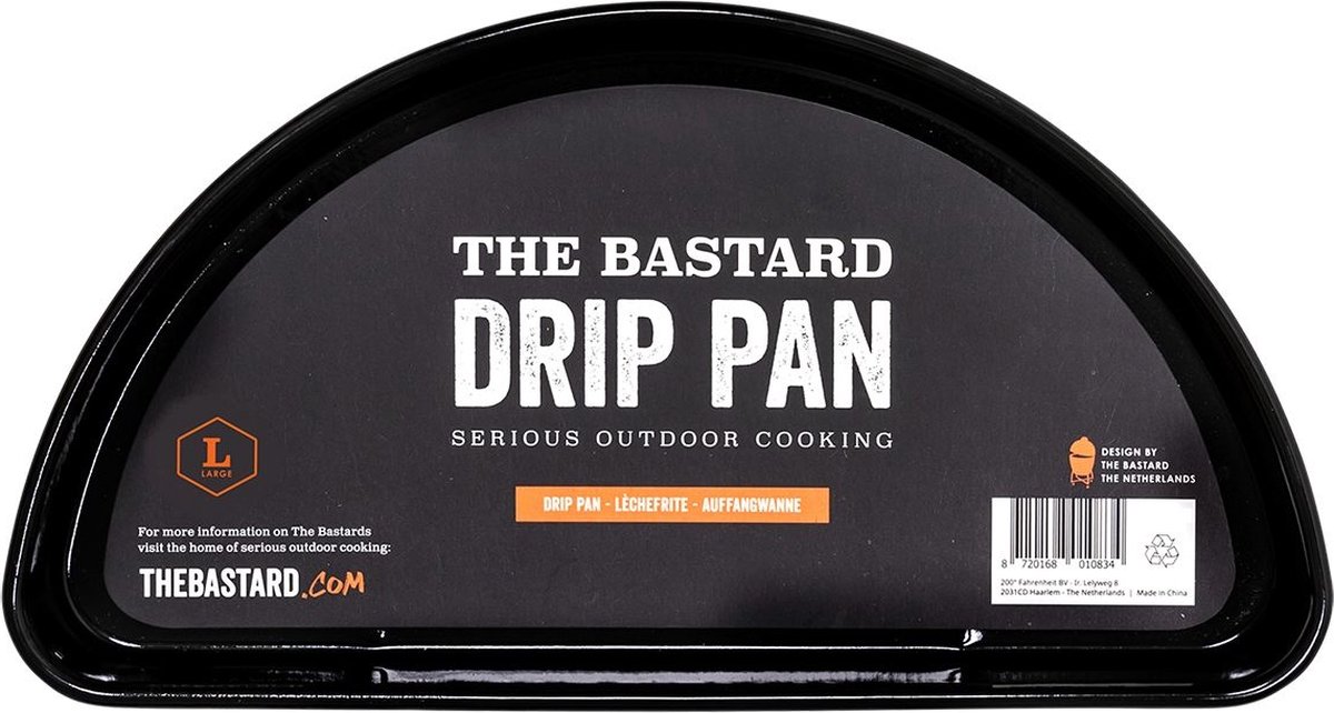 The Bastard Half Moon Drip Pan Large - Zwart