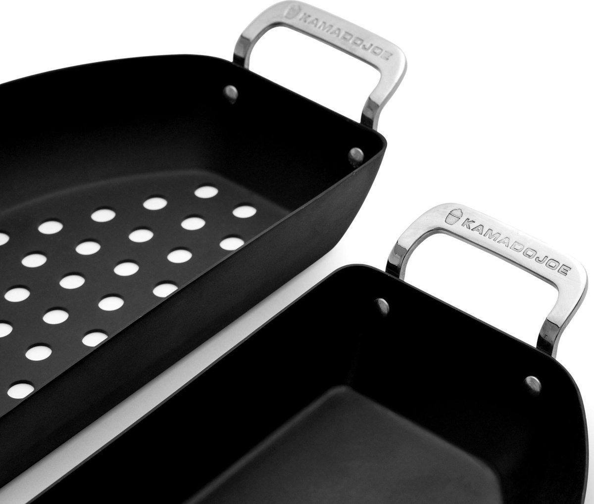 Kamado Joe Karbon Steel Half Moon Pan set