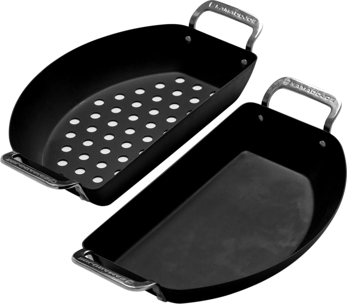 Kamado Joe Karbon Steel Half Moon Pan set