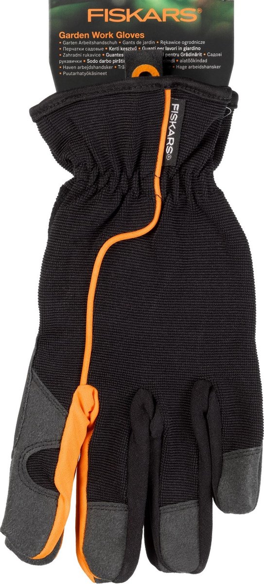 Fiskars Tuinhandschoen 1003478, Maat 8 / M - Zwart