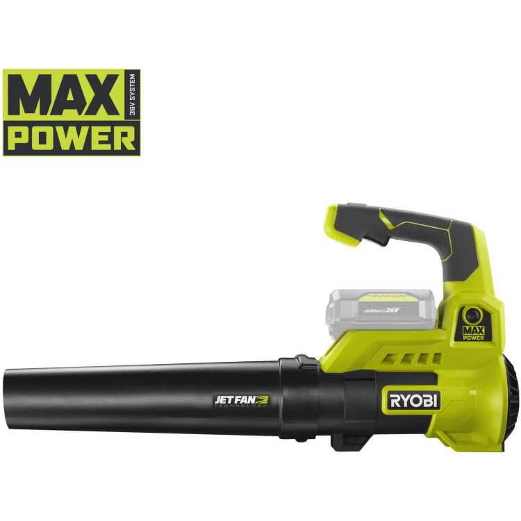 Ryobi Accu-Bladblazer RY36BLA-0, 36V zonder batterij en lader