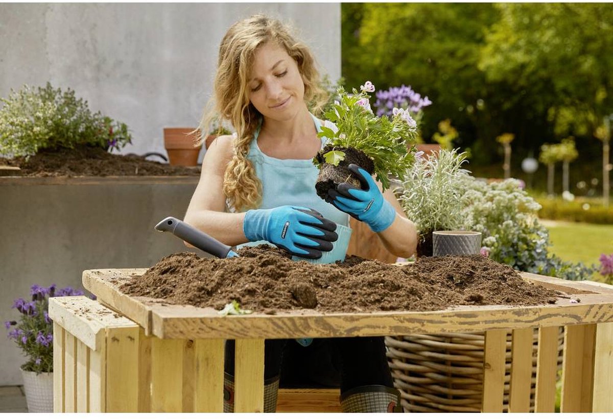 GARDENA Plant- en bodemhandschoenen 11512-20, Maat 9 / L - Zwart