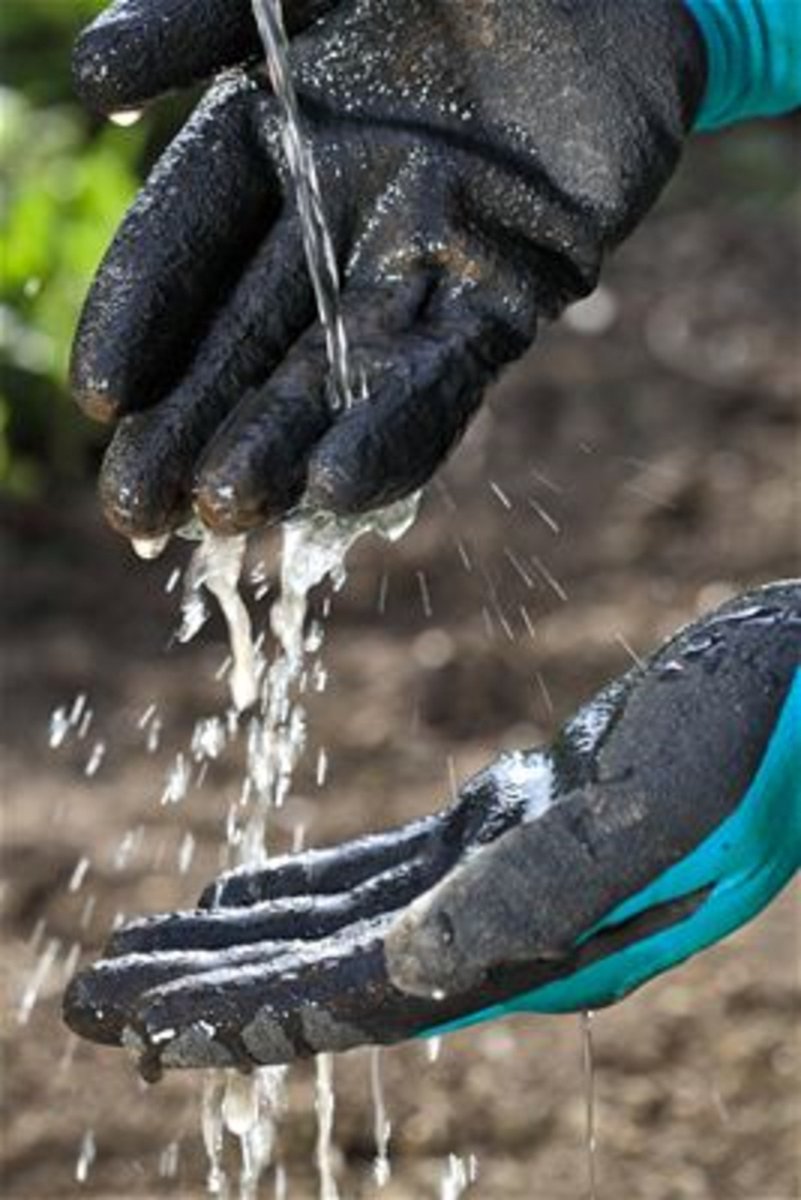 GARDENA Plant- en bodemhandschoenen 11512-20, Maat 9 / L - Zwart