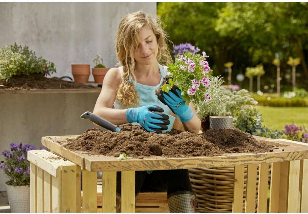 GARDENA Plant- en bodemhandschoenen 11512-20, Maat 9 / L - Zwart