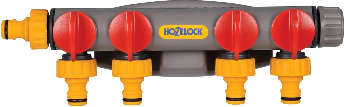 Hozelock 2150 4-weg waterverdeler reguleerventiel - Geel