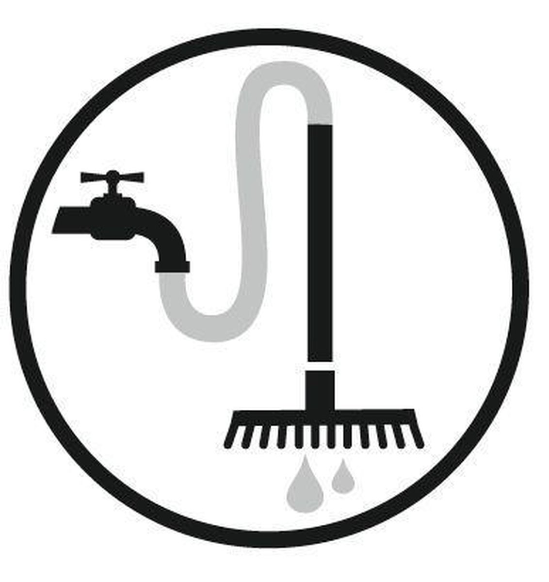 GARDENA Handwasborstel groot 984-20 - Zwart