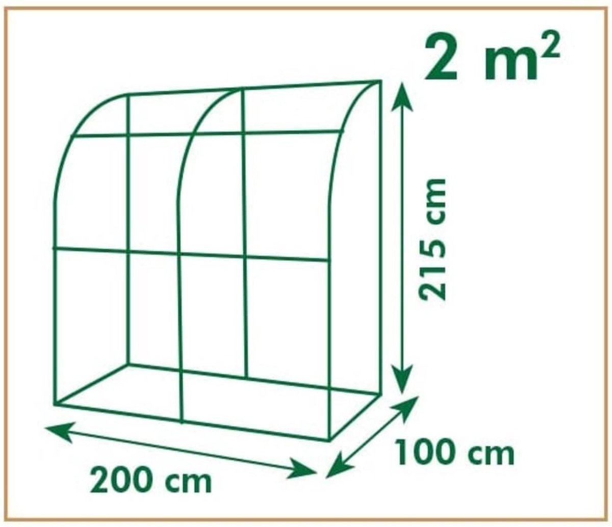 Nature Muurkas met bodemframe - Groen