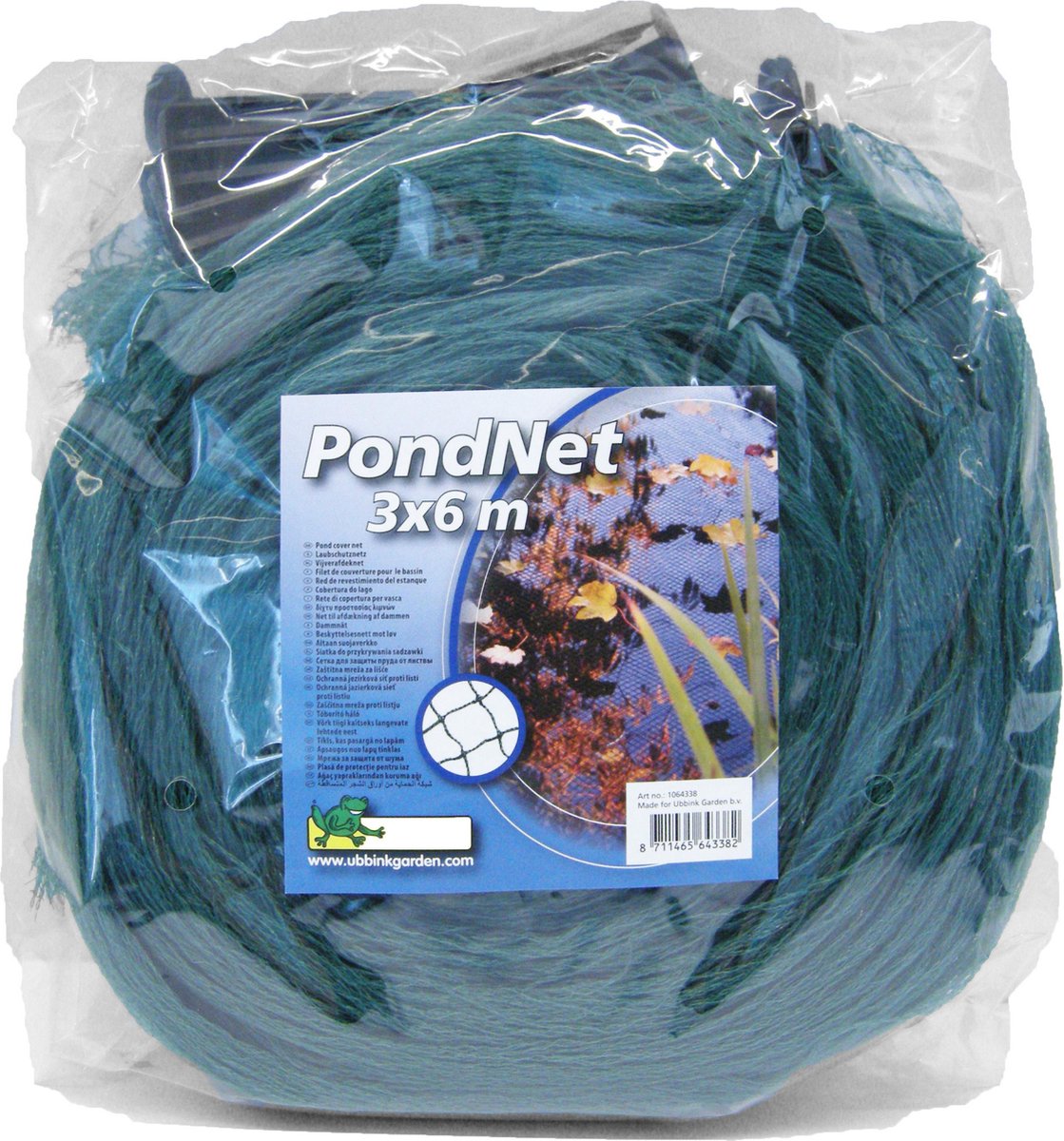 Ubbink Vijverafdeknet 3x6 m - Groen