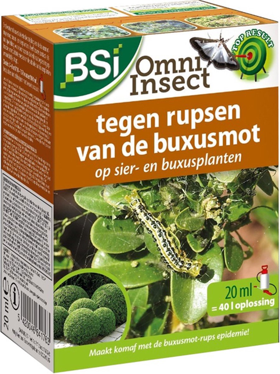 Bsi Omni Insect tegen de rupsen van de buxusmot, 25ml