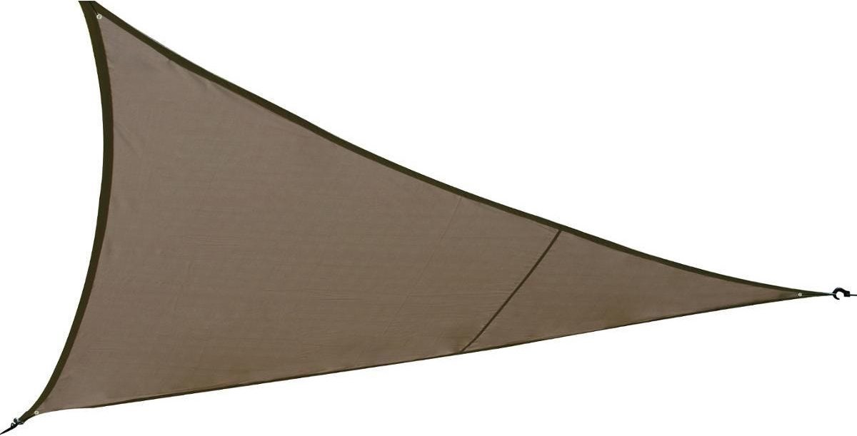 Polyester Schaduwdoek/zonnescherm Curacao Driehoek Taupe 3 X 3 X 3 Meter - Schaduwdoeken