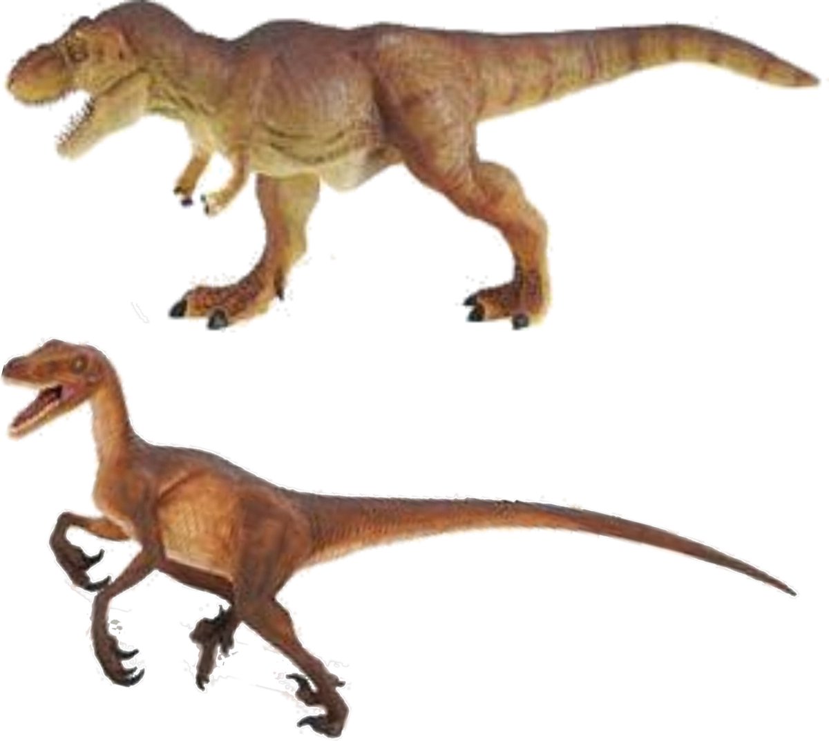 Setje Van 2x Stuks Speelgoed Dinosaurussen Figuren 21 En 22 Cm - Speelfiguren