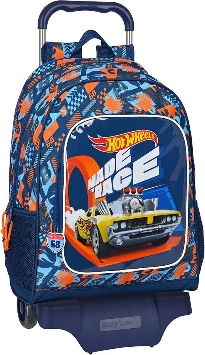 Hot Wheels Schoolrugzak Met Wielen Speed Club (32 X 42 X 14 Cm) - Oranje