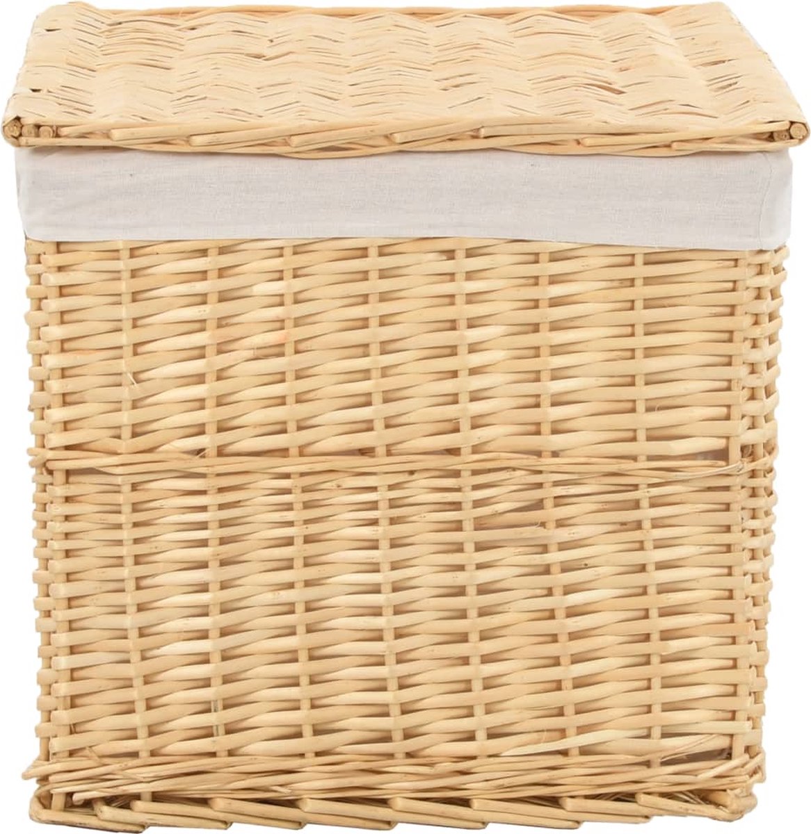 Vidaxl 6-delige Mandenset Stapelbaar Natuurlijk Wilgen - Bruin