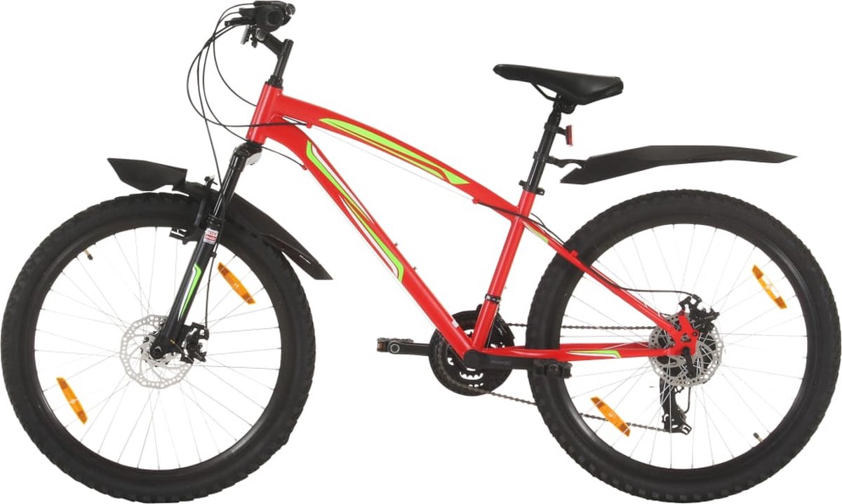 Vidaxl Mountainbike 21 Versnellingen 26 Inch Wielen 36 Cm - Rood