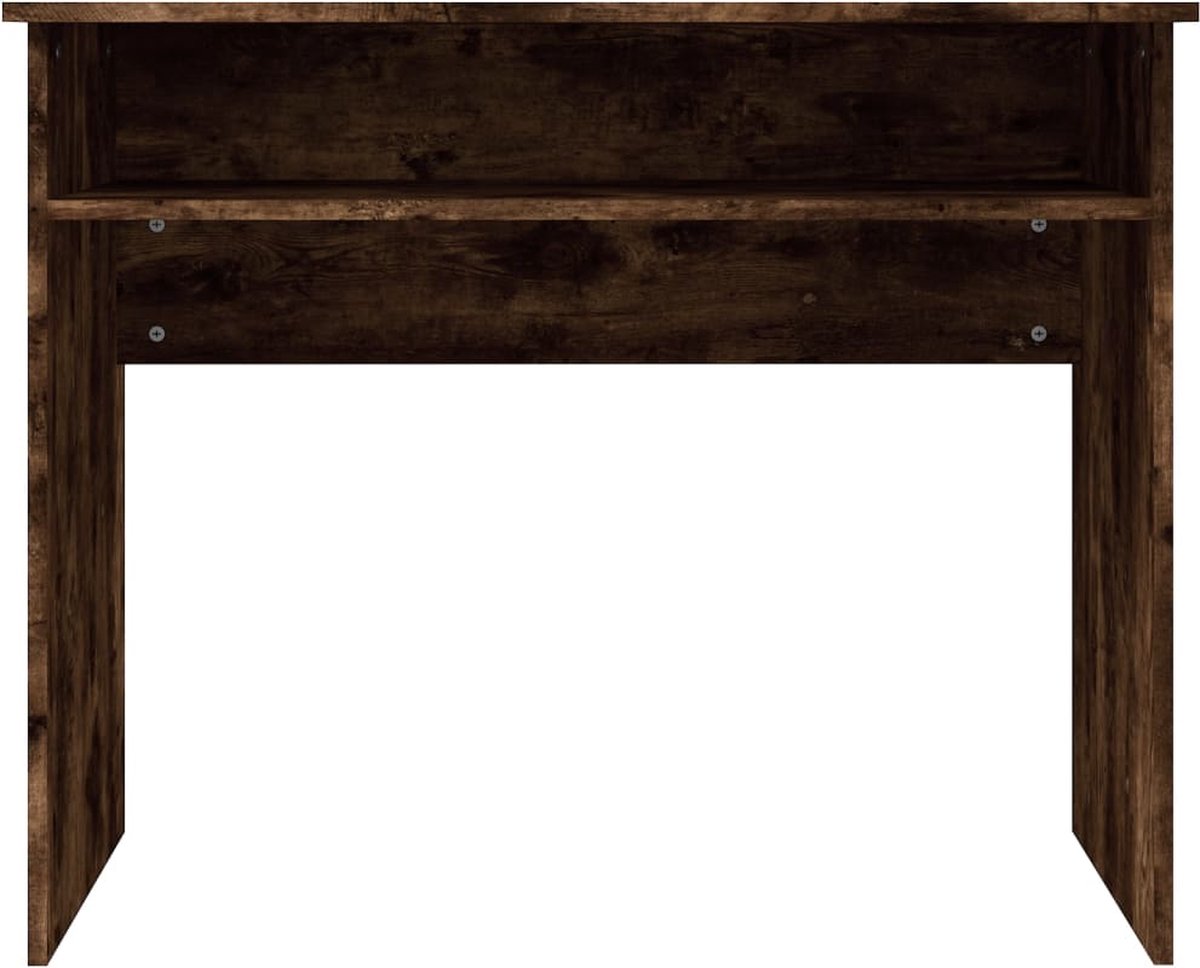 Vidaxl Bureau 90x50x74 Cm Bewerkt Hout Gerookt Eikenkleurig - Bruin