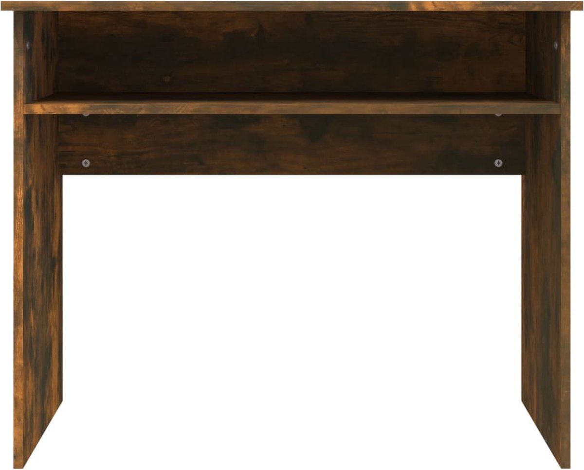 Vidaxl Bureau 90x50x74 Cm Bewerkt Hout Gerookt Eikenkleurig - Bruin