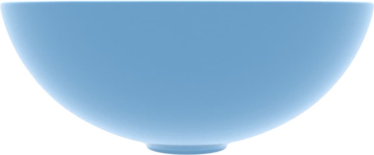 Vidaxl Wastafel Rond Keramiek Licht - Blauw