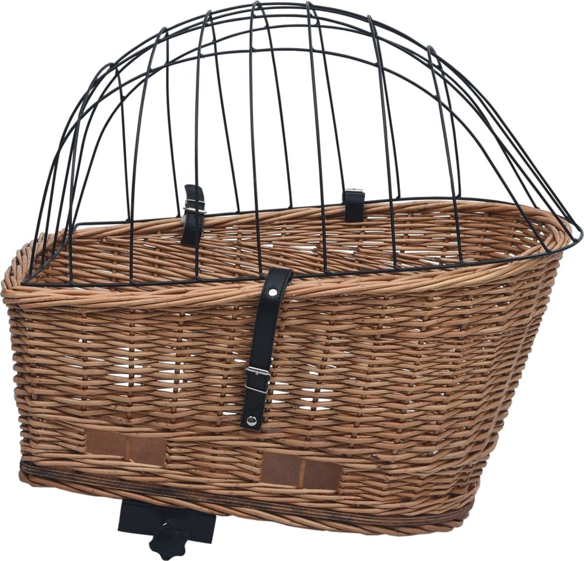 Vidaxl Fietsmand Voor Bagagedrager 55x31x36 Cm Natuurlijk Wilgen - Bruin