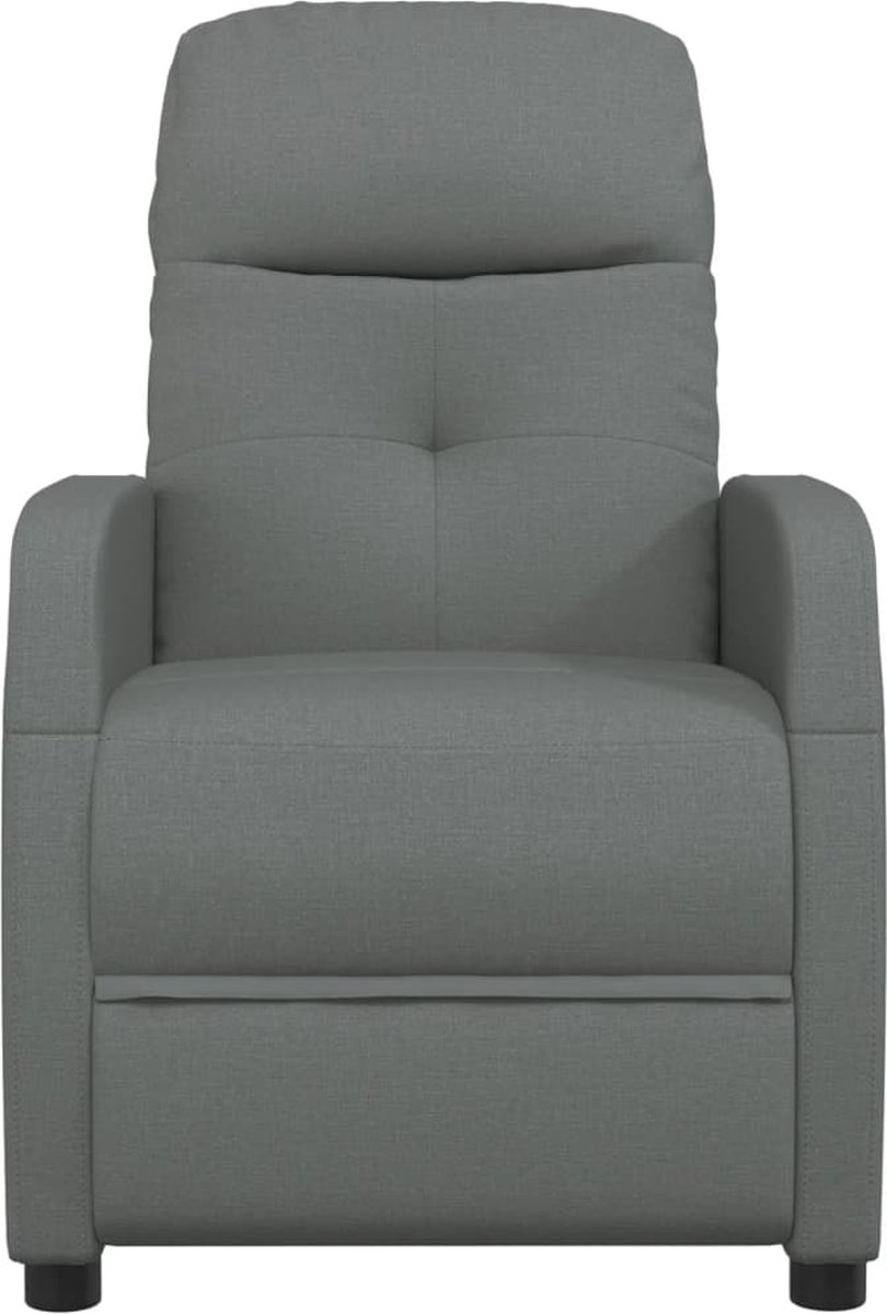 Vidaxl Massagestoel Verstelbaar Elektrisch Stof Donker - Grijs