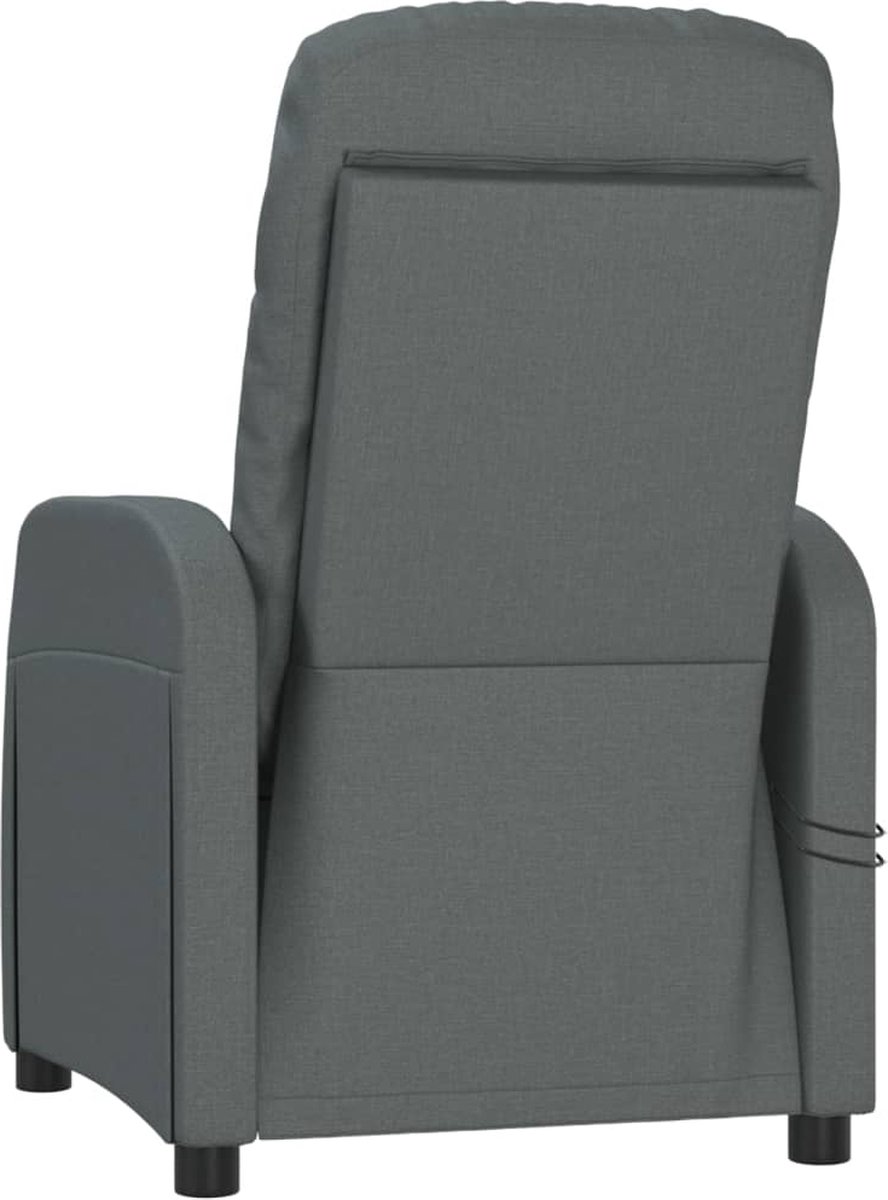 Vidaxl Massagestoel Verstelbaar Elektrisch Stof Donker - Grijs