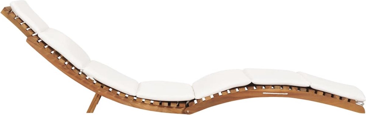 Vidaxl Ligbedden 2 St Met Kussens Massief Teakhout