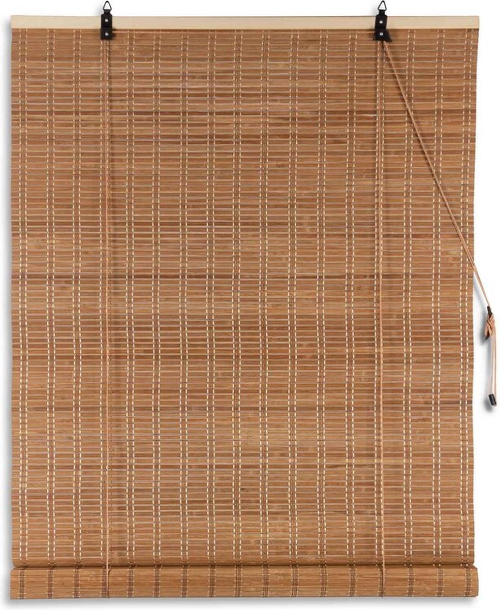 4Goodz Bamboe Rolgordijn 90x220 Cm - Donker - Bruin