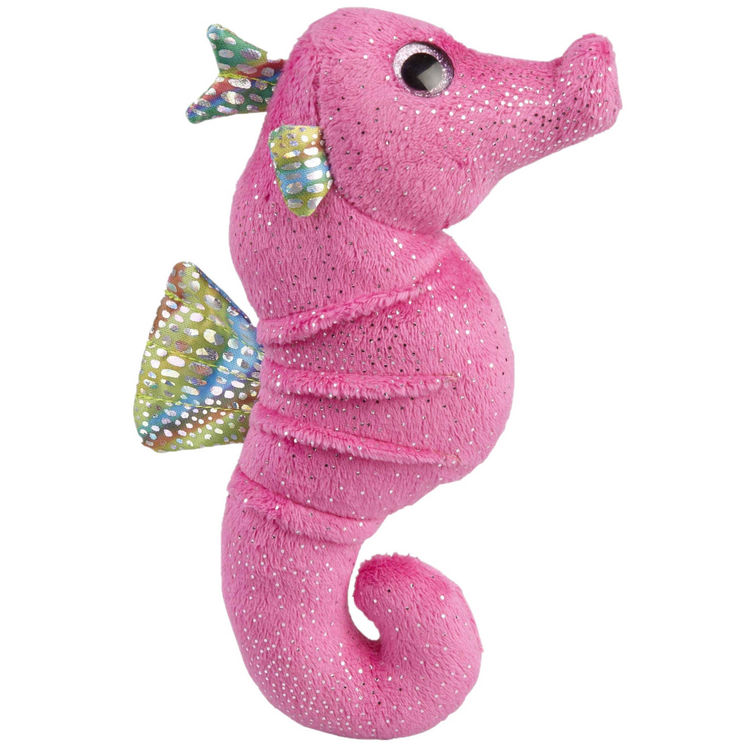 Pluche Knuffel Dieren Glitter Zeepaardje Van 18 Cm - Knuffel Zeedieren