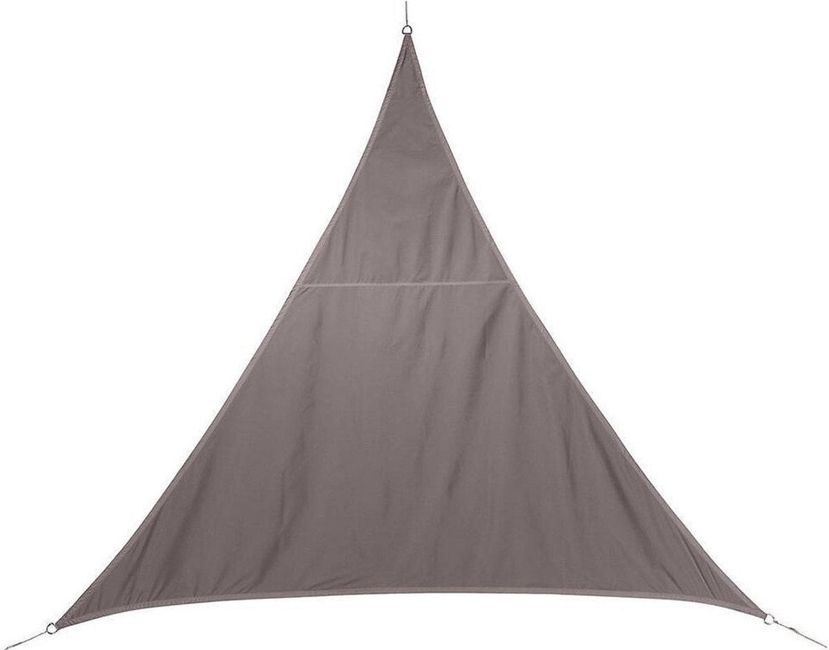 Polyester Schaduwdoek/zonnescherm Curacao Driehoek Taupe 2 X 2 X 2 Meter - Schaduwdoeken