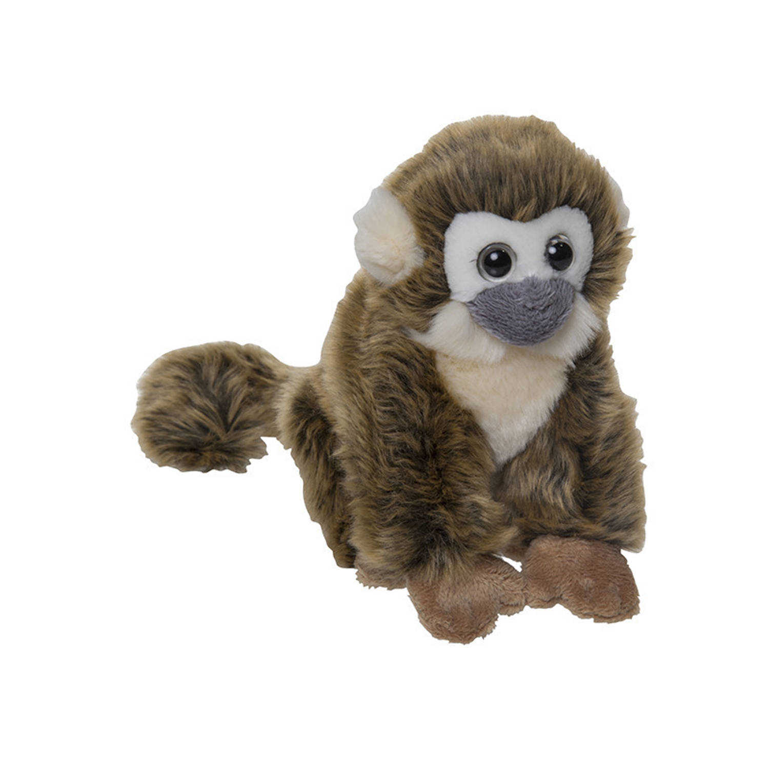 Pluche Squirrel Aapje Knuffel Van 18 Cm - Knuffeldier