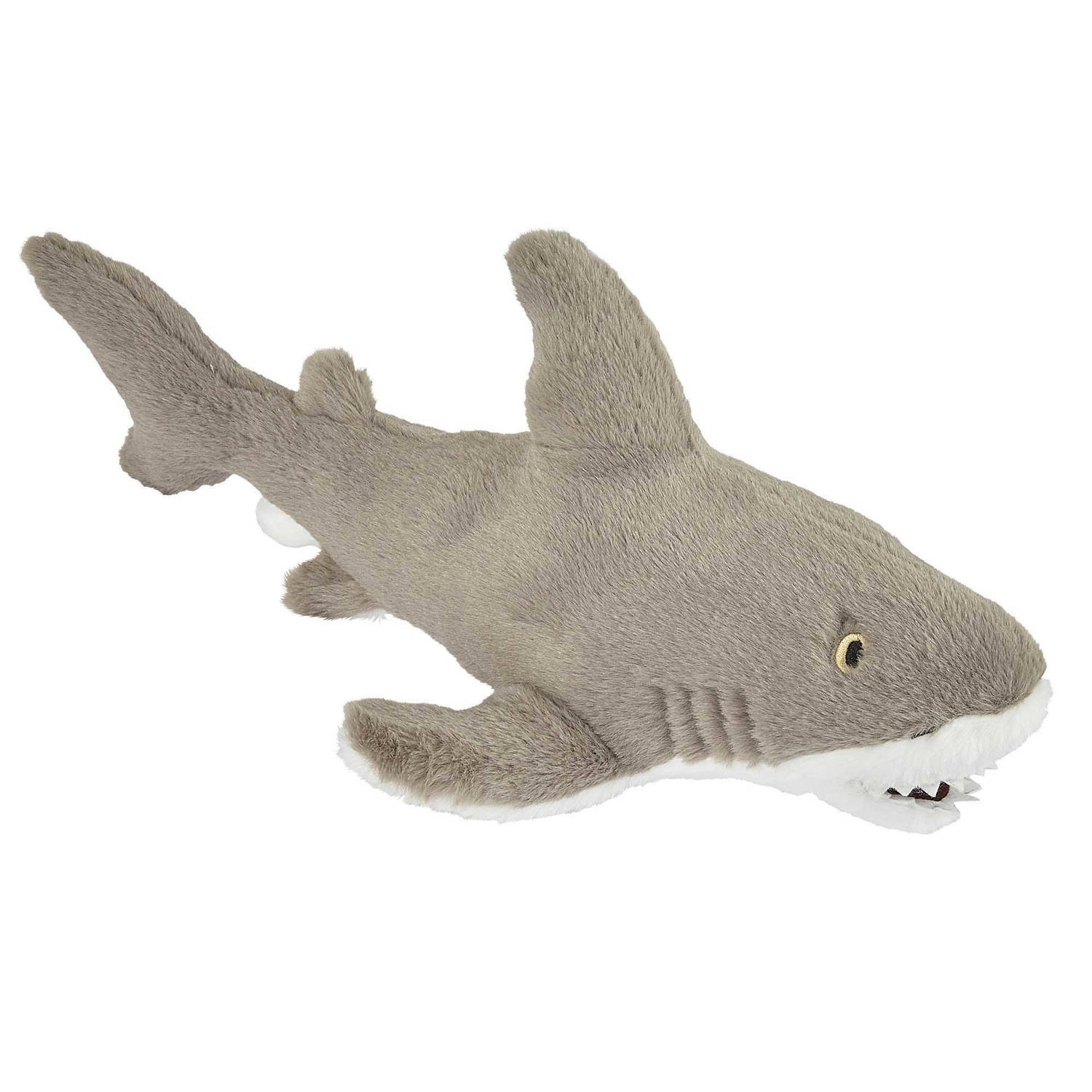 Pluche Knuffel Zeedieren Witte Haai Van 40 Cm - Knuffel Zeedieren