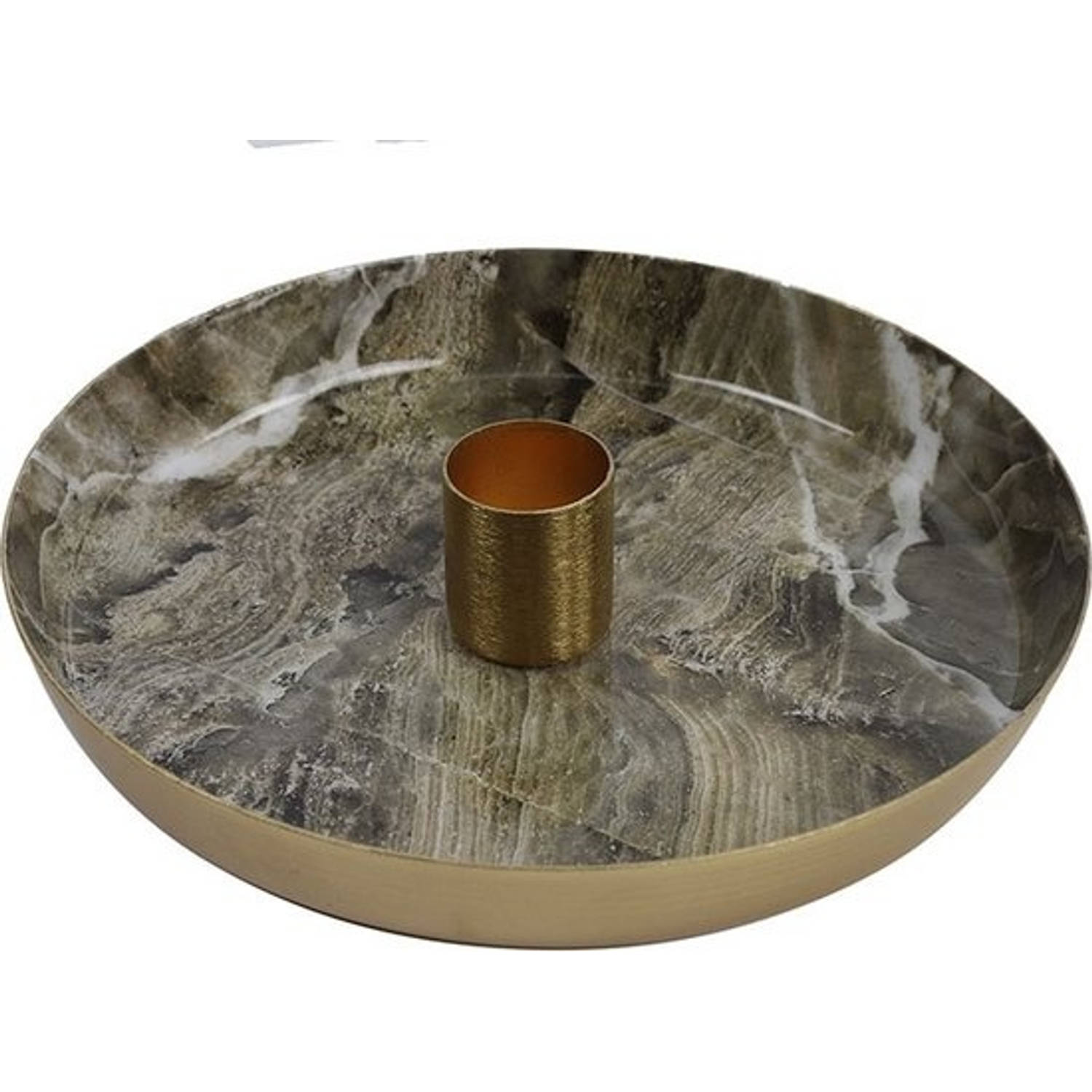 Countryfield Kandelaar Marble - 15 Cm - Grijs