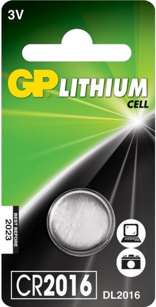 GP Batteries Cr2016 Huishoudelijke Batterij Wegwerpbatterij Lithium