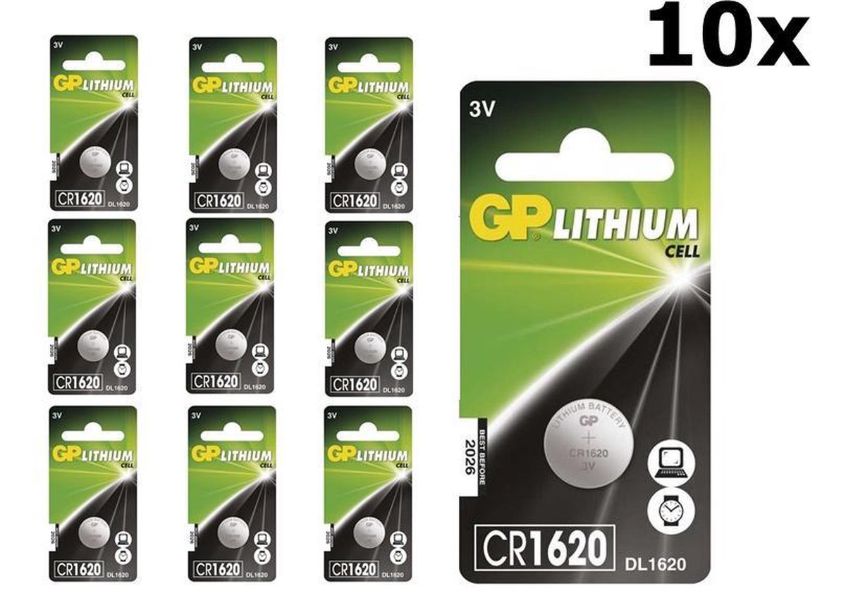 GP Batteries Cr1620 Huishoudelijke Batterij Wegwerpbatterij Lithium