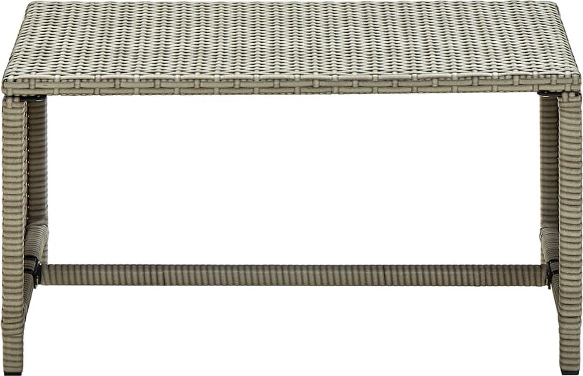 Vidaxl 4-delige Loungeset Met Kussens Poly Rattan - Beige